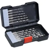 Kwb 108810 HSS Metall-spiralborrset 12 delar 2 mm, 2.5 mm, 3 mm, 3.2 mm, 3.5 mm, 4 mm, 4.5 mm, 4.8 mm, 5 mm, 5.5 mm, 6 mm, 6.5 mm DIN 338 1/4 12 st