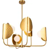 Maytoni Taklampa Tropic, dimbar, Mässing / guld, Vardagsrum / matsal, Metall, Taklampa
