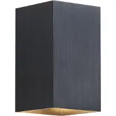 QAZQA Modern pistolgrå vägglampa fyrkantig 2-ljus GU10 50mm - Sandy