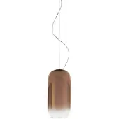 Artemide Taklampa , Gople Mini, dimbara, Koppar, Vardagsrum, Glas, Design