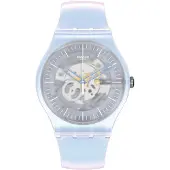 Swatch New Gent Serie Kvartsverk Enkel Trend Vattentät Klocka Damklockor Blå SUOK154 Blue