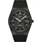 Tissot PRX kolfiber syntetiskt armband svart urtavla automatisk T137.907.97.201.00 100M herrklocka svart
