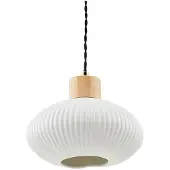 LINDBY Hänglampa Paulie , dimbar, Vitt / opal, Vardagsrum / matsal, Keramik, Modern, Pendellampa