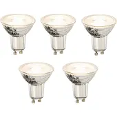 LUEDD Set om 5 st GU10 dimbara LED-lampor 8W 660lm 3000K