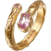 Haze&Glory Ring guld / ljusrosa