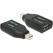 DeLOCK 65552 DisplayPort / HDMI Adapter [1x Mini-DisplayPort hane - 1x HDMI hona] Svart 0 mm