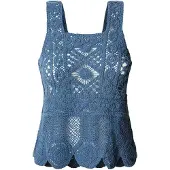 Pepe Jeans för kvinnor. PL702291 Topp Olivblå (S), Casual, Bomull, Ärmlös / Hängselbyxor