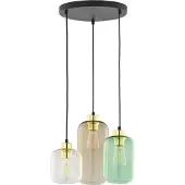 TK Lighting Glas pendellampa Marco Green , dimbar, Genomskinlig / transpare, Vardagsrum / matsal, Glas, Modern, Pendellampa