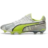 Puma King Ultimate FG/AG Forever - Fjädergrå/Lime/White/Grå LIMITED EDITION, storlek 40