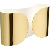 Flos Vägglampa , FOGLIO, dimbara, Guld / mässing, Vardagsrum, Metall, Design