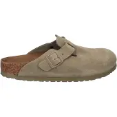Birkenstock Boston Suede Leather Narrow Sandaler faded khaki, 42