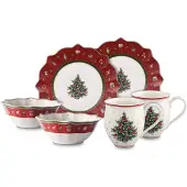 Villeroy & Boch Toy's Delight Frukostset 6 delar Porslin Röd/Vit
