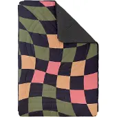 Voited - Sovsäckar camping - Fleece Blancket Wavecheck för Unisex - Khaki