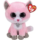 TY 2007516 Fiona Katt Beanie Boo Rosa Gosedjur, Multicolor, 3.1 x 2.75 x 5.51 Centimeter