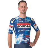 Castelli Aero Race 8s Soudal Quick-step 2025 Korta ärmar Cykeltröja