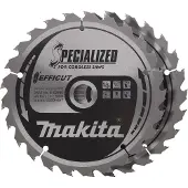 Makita B-62985-2 Set med cirkelsågblad 165 x 20 x 1.4 mm Antal tänder (per tum): 25 2 st