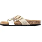 Bayton Pantolette 'Cleo' beige / vit