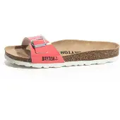 Bayton Pantolette 'ANASTASIA' neonrosa / svart