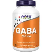 Now Gaba, 750Mg, 200 Veggiekapslar