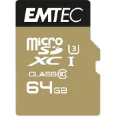 Emtec Micro Sd 64gb Sdhc Cl.10 Speedin Inkladapter Minneskort