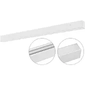 EVN LED taklampa Munus, Vitt / opal, Vardagsrum / matsal, Aluminium / grå / zink, Modern, LED-taklampa