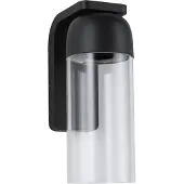 Paulmann LED utomhus vägglampa Lantea, dimbar, Svart, Aluminium / grå / zink, Modern, LED-vägglampa utomhus