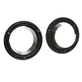 ACV 271292-02, Speaker adapter, Suzuki, Fiat Fiat Sedici (FY) &sup1;+&sup2; 06/2006 - 08/2009 Fiat Sedici (FY) &sup1;+&sup2; 08/2009 - 10/2014 Fiat..., Black, Plastic, 165 mm