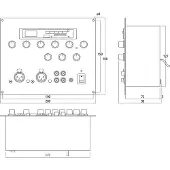 Monacor MXT-52MP3 mixer med inbyggd MP3-spelare