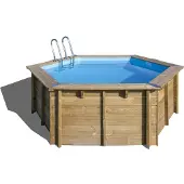 Soukous Round wood pool Ø400 x 119 cm - Model Vanille 2
