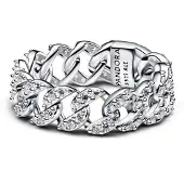 Pandora Timeless Cuban Chain silver ring 193557C01-60