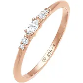 Elli Ring roséguld / vit