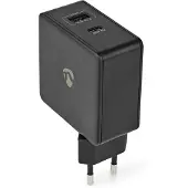 Nedis Wcpd45w100bk Usb-a-och Usb-c-väggladdare