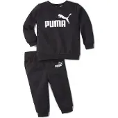 Puma Sweatset - Minikatter Crew Jogger - Cotton Black - - 1 år (80) - Sweatset