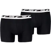 Puma Boxershorts - 2-pack - Everyday Multi Logo - Svart - - S - Small - Boxershorts