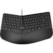 Genius Ergo KB-700 keyboard, CZ/SK, ergonomic, wired (USB), black, Copilot
