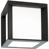 Orion Vägglampa utomhus Henry, dimbar, Svart, Aluminium / grå / zink, Modern, Utomhusvägglampa