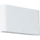 QAZQA Vägglampa vit 17,5 cm inkl LED IP65 - Batt