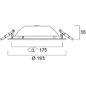 Sylvania Downlight Start, Vitt / opal, Aluminium / grå / zink, Downlights