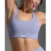 2XU Aero Mesh Medium Impact Bra Digital Lilac/White Reflective