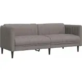 vidaXL Soffa 3-sits taupe tyg