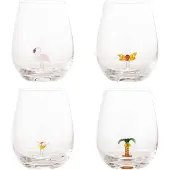 Bloomingville Misa Dryckglas, Multipack, Klar, Glas 4 St.