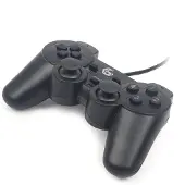 Gembird Dual Vibration Trådad spelkontroll för PC - Svart