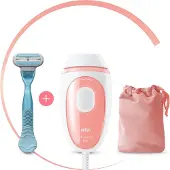 Braun Silk-expert Pro Silk-expert Mini, Rosa, Vit, Intensivt pulserat ljus (IPL), Mage, Armhåla, Bikini, Jaw line, Överläpp, Puls, 0,6 s