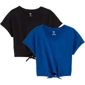 We fashion T-shirt mörkblå / svart