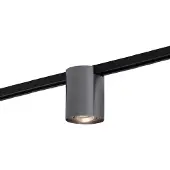 QAZQA Modern 1-fas spårfokus Gunmetal - Iconic Rondoo Up