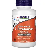 Now L-Tryptofan, Dubbel Styrka, 1 000 mg, 60 Tabletter
