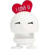 Hoptimist Baby Love Bimble - 8 cm - Vit m. Hjärta - - One Size - Prydnadsfigur