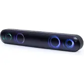Gembird SPKBT-BAR400L - Soundbar - trådlös - Bluetooth - 10 Watt - svart