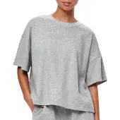 Pieces Sweatshirt 'PCChilli' gråmelerad