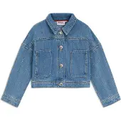 HUGO Kids' denim jacket with studded stripes